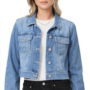 PAIGE Cropped Denim Jacket Size XS, Petite Jean Jacket